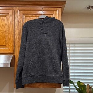 MEN’s Express Dark Gray Button-Up Hoodie size SMALL (36-38)